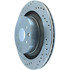 227.42101R by CENTRIC - Select Sport Drilled & Slotted Rotor, Right