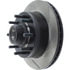 Centric 126.65045CSL Disc Brake Rotor and Hub Assembly Cryo Sport Slotted Rotor, Left