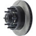 Centric 126.65045CSR Disc Brake Rotor and Hub Assembly Cryo Sport Slotted Rotor, Right