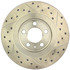 127.33034R by CENTRIC - Slotted Drilled Rotor