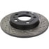 Centric 127.33068L Disc Brake Rotor Slotted Drilled Rotor