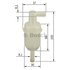 Bosch 0 450 904 077 Fuel Filter Fuel Filter for MERCEDES BENZ