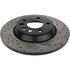 Centric 127.33076L Disc Brake Rotor Slotted Drilled Rotor