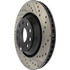 Centric 127.33113CL Disc Brake Rotor Sportstop Cryo Drilled & Slotted Rotor, Left