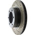 Centric 127.44112CL Disc Brake Rotor Sportstop Cryo Drilled & Slotted Rotor, Left