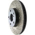 Centric 127.44121CL Disc Brake Rotor Sportstop Cryo Drilled & Slotted Rotor, Left