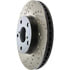 Centric 127.44121R Disc Brake Rotor Slotted Drilled Rotor