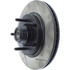 Centric 126.65080CSL Disc Brake Rotor and Hub Assembly Cryo Sport Slotted Rotor, Left