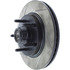 Centric 126.65080SR Disc Brake Rotor and Hub Assembly StopTech Sport Slotted