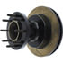 Centric 126.65109CSL Disc Brake Rotor and Hub Assembly Cryo Sport Slotted Rotor, Left