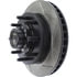 Centric 126.67030CSL Disc Brake Rotor and Hub Assembly Cryo Sport Slotted Rotor, Left