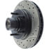 Centric 127.62013CL Disc Brake Rotor and Hub Assembly Sportstop Cryo Drilled & Slotted Rotor, Left