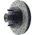 Centric 127.62013CR Disc Brake Rotor and Hub Assembly Sportstop Cryo Drilled & Slotted Rotor, Right