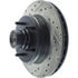 Centric 127.62035CR Disc Brake Rotor and Hub Assembly Sportstop Cryo Drilled & Slotted Rotor, Right