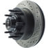 Centric 127.65046CR Disc Brake Rotor and Hub Assembly Sportstop Cryo Drilled & Slotted Rotor, Right