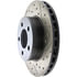 Centric 127.65054CL Disc Brake Rotor Sportstop Cryo Drilled & Slotted Rotor, Left