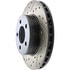 Centric 127.65054CR Disc Brake Rotor Sportstop Cryo Drilled & Slotted Rotor, Right