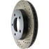 Centric 127.65057CL Disc Brake Rotor Sportstop Cryo Drilled & Slotted Rotor, Left