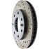 Centric 127.65062CL Disc Brake Rotor Sportstop Cryo Drilled & Slotted Rotor, Left