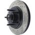 Centric 127.65080CR Disc Brake Rotor and Hub Assembly Sportstop Cryo Drilled & Slotted Rotor, Right