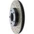 Centric 127.65089CL Disc Brake Rotor Sportstop Cryo Drilled & Slotted Rotor, Left