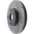 Centric 127.45040R Disc Brake Rotor Slotted Drilled Rotor