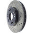 Centric 127.46032L Disc Brake Rotor Slotted Drilled Rotor