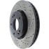 Centric 127.51015CL Disc Brake Rotor Sportstop Cryo Drilled & Slotted Rotor, Left