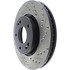 Centric 127.51015L Disc Brake Rotor Slotted Drilled Rotor
