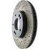 Centric 127.51044R Disc Brake Rotor Slotted Drilled Rotor