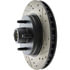 Centric 127.61026CL Disc Brake Rotor and Hub Assembly Sportstop Cryo Drilled & Slotted Rotor, Left