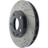 Centric 127.61041CR Disc Brake Rotor Sportstop Cryo Drilled & Slotted Rotor, Right