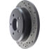 Centric 127.61052CL Disc Brake Rotor Sportstop Cryo Drilled & Slotted Rotor, Left