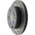 128.46072L by CENTRIC - Sport Cross Drilled Brake Rotor, Left
