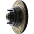 Centric 128.61002R Disc Brake Rotor and Hub Assembly Cross Drilled Rotor