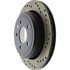 Centric 128.61037CL Disc Brake Rotor Sportstop Cryo Sport Drilled Rotor, Left
