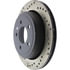Centric 128.61073CR Disc Brake Rotor Sportstop Cryo Sport Drilled Rotor, Right