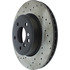 128.34075R by CENTRIC - Cross Drilled Rotor