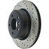 128.34109L by CENTRIC - Sport Cross Drilled Brake Rotor, Left