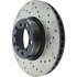 Centric 128.35017L Disc Brake Rotor Cross Drilled Rotor
