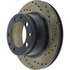 Centric 128.37023L Disc Brake Rotor Cross Drilled Rotor