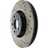 128.39032L by CENTRIC - Sport Cross Drilled Brake Rotor, Left