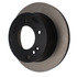 120.50009 by CENTRIC - Disc Brake Rotor - Rear, 12.4 in. O.D, Vented Design, 5 Lugs, Coated Finish