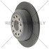 120.58019 by CENTRIC - Disc Brake Rotor - Rear, 12.9 in. O.D, Solid Design, 5 Lugs, Coated Finish