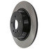 120.61107 by CENTRIC - Disc Brake Rotor - Rear, 12.44 in. OD, Solid Design, 5 Lug Holes, Coated Finish