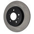 120.66060 by CENTRIC - Disc Brake Rotor - Rear, 11.7 in. O.D, Solid Design, 5 Lugs, Coated Finish
