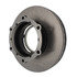 120.75007 by CENTRIC - Disc Brake Rotor - Rear, 13.7 in. O.D, Vented Design, 6 Bolt Holes, Smooth