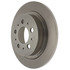120.39022 by CENTRIC - Disc Brake Rotor - Rear, 10.9 in. O.D, Solid Design, 5 lugs, Coated Finish