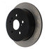120.44132 by CENTRIC - Disc Brake Rotor - Rear, 11.4 in. O.D, Solid Design, 5 Lugs, Coated Finish