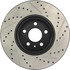 127.33136R by CENTRIC - Slotted Drilled Rotor